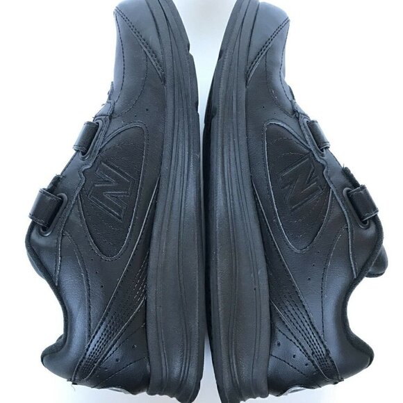 New Balance 577 Black Leather Comfort Shoes 9 - Picture 6 of 8